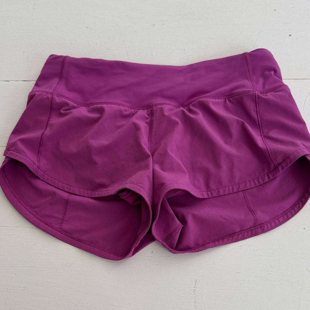 Lululemon Athletica Magenta Athletic Shorts